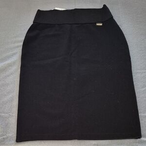 Knee-length Black Pencil Skirt for Work